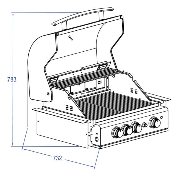 TOP-LINE - ALLGRILL CHEF M - BUILT-IN  mit Air System – Bild 10