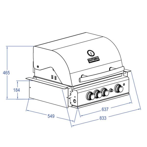 TOP-LINE - ALLGRILL CHEF M - BUILT-IN  mit Air System – Bild 9