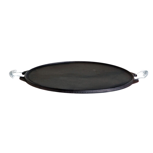 Grillplatte (Plancha) aus Gusseisen Light, Ø 38 cm – Bild 2