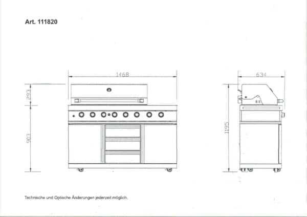 Outdoorküche-Küchensystem Variante 2 – Bild 6